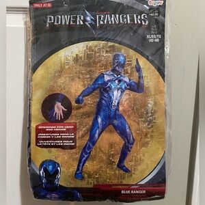 Blue men power ranger costume